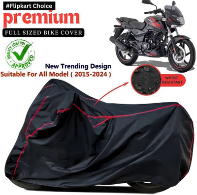 AutoGalaxy Two Wheeler Cover for Bajaj(Pulsar 150, Black, Red)
