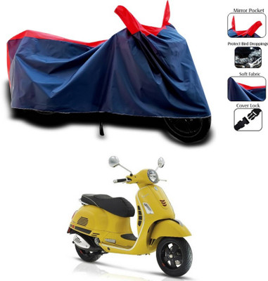 KEDIT Two Wheeler Cover for Vespa(Vespa LX, Red)