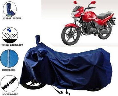DeepShakshi AUTOMOTIVE Waterproof Two Wheeler Cover for Hero(Achiever, Blue)