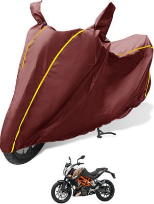 MOCKHE Waterproof Two Wheeler Cover for KTM(Duke 390, Maroon)