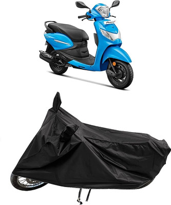 KEDIT Two Wheeler Cover for Hero(MotoCorp Pleasure Plus, Black)