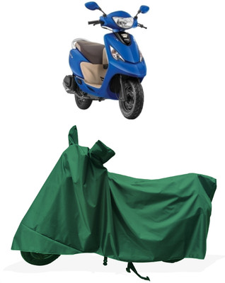 Tricway Two Wheeler Cover for TVS(Scooty Zest 110 BS6, Green)