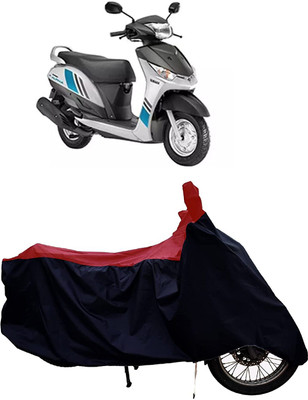KEDIT Two Wheeler Cover for Yamaha(Alpha, Red, Black)