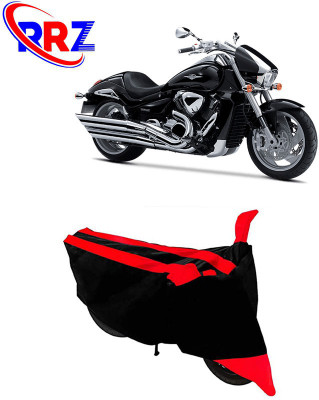 RRZ Waterproof Two Wheeler Cover for Suzuki(Intruder M1800R, Black, Red)