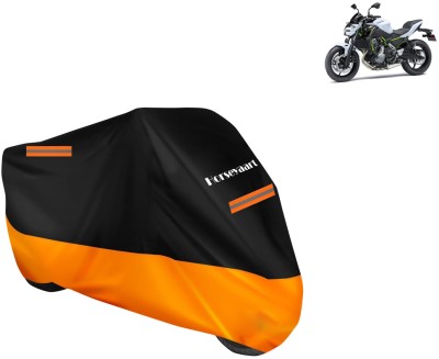 Horseyaart Waterproof Two Wheeler Cover for Kawasaki(Z650, Orange)