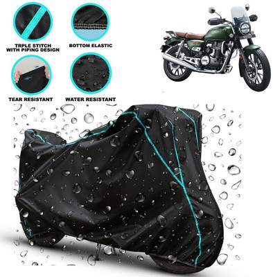 kerwa Waterproof Two Wheeler Cover for Honda(CB350RS, Black)