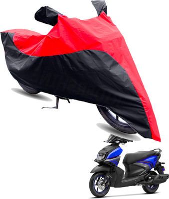 FurniGully Two Wheeler Cover for Yamaha(RayZR 125 BS6, Red, Black)