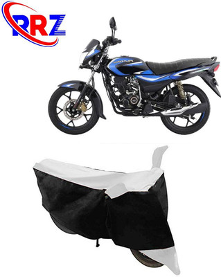 RRZ Waterproof Two Wheeler Cover for Bajaj(Platina 110, Black, White)