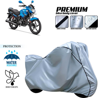 CODOKI Waterproof Two Wheeler Cover for Hero(Glamour FI, Silver)