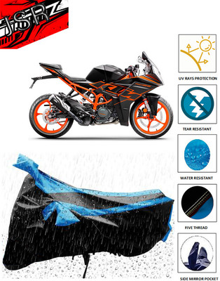 J S R Waterproof Two Wheeler Cover for KTM(RC 125, Blue)