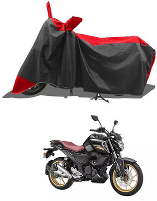 PAGORA Waterproof Two Wheeler Cover for Yamaha(FZ S FI New, Red, Black)