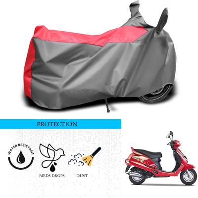 ANTHUB Waterproof Two Wheeler Cover for Mahindra(Duro, Grey, Red)