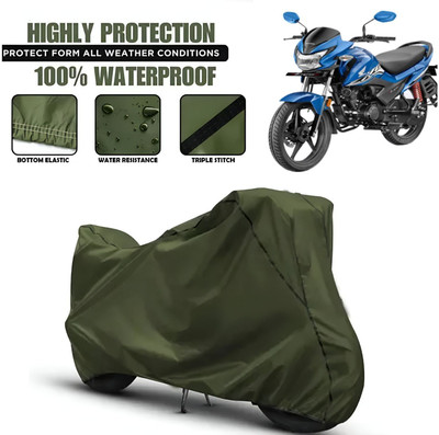 OliverX Waterproof Two Wheeler Cover for Honda(Livo, Green, Black)