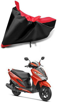 AutoGalaxy Waterproof Two Wheeler Cover for Honda(Grazia, Red, Black)