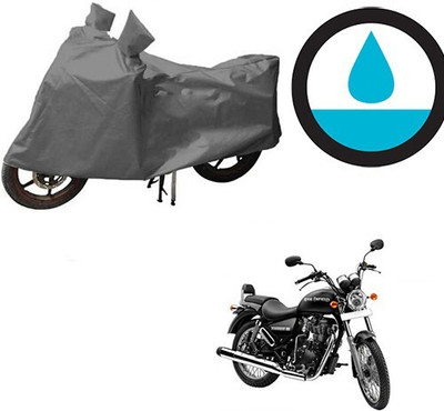 DeepShakshi AUTOMOTIVE Waterproof Two Wheeler Cover for Royal Enfield(Thunderbird 350, Grey)
