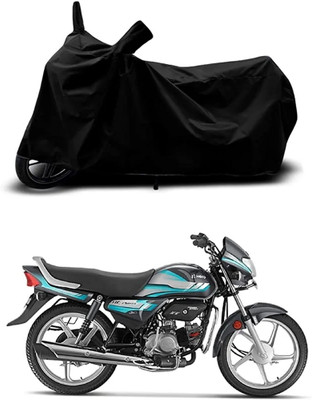 MMSSTAR Waterproof Two Wheeler Cover for Hero(HF Deluxe BS6, Black)