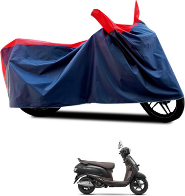 CODOKI Waterproof Two Wheeler Cover for Suzuki(Access 125, Black, Red)