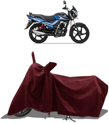 KEDIT Two Wheeler Cover for Universal For Bike(Star City Plus, Maroon)