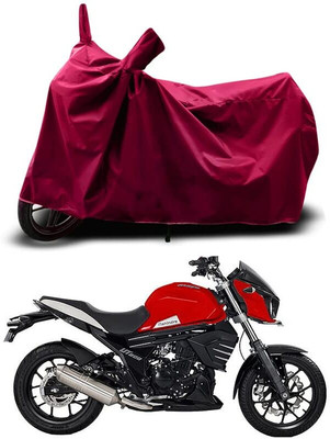 KEDIT Two Wheeler Cover for Mahindra(Mojo UT 300, Maroon)