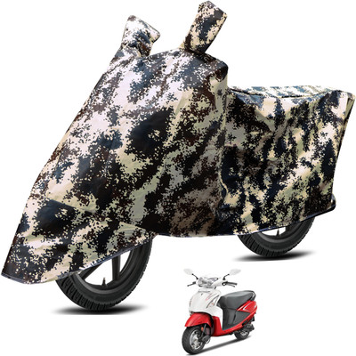 Euro Care Waterproof Two Wheeler Cover for Hero(Pleasure, Silver)