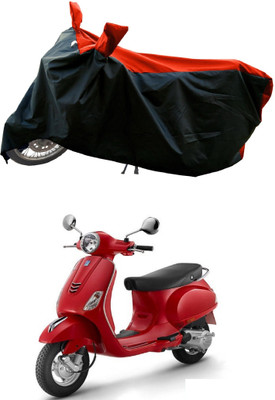 DeepShakshi AUTOMOTIVE Waterproof Two Wheeler Cover for Vespa(Urban Club, Red)