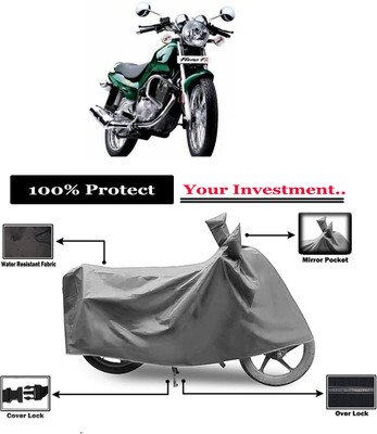 Amexride Two Wheeler Cover for TVS(Fiero FX, Grey)
