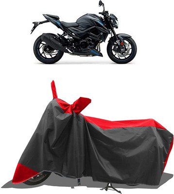 WMIZEXA Waterproof Two Wheeler Cover for Suzuki(GSX, Red, Black)