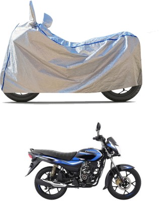 PAGORA Waterproof Two Wheeler Cover for Bajaj(Platina 110 H-Gear BS6, Silver)