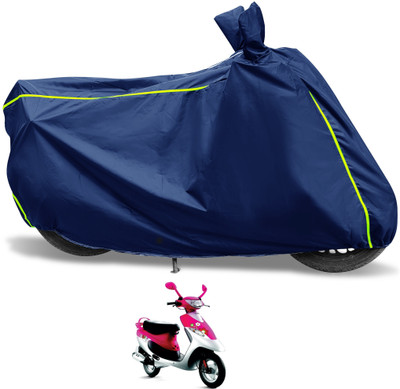 Euro Care Waterproof Two Wheeler Cover for TVS(Scooty Pep Plus, Blue)