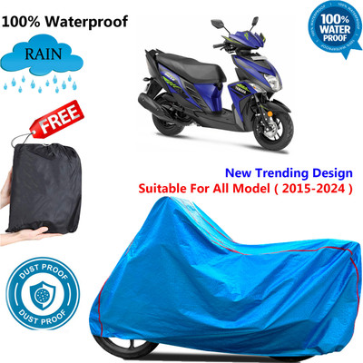 OliverX Waterproof Two Wheeler Cover for Yamaha(Cygnus Ray ZR BS6, Blue)