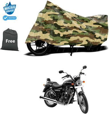 PAGORA Waterproof Two Wheeler Cover for Royal Enfield(Thunderbird 500, Yellow)