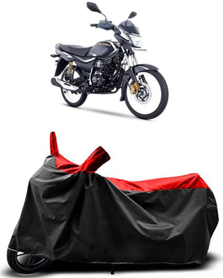MMSSTAR Waterproof Two Wheeler Cover for Bajaj(Platina 110 H-Gear, Red)