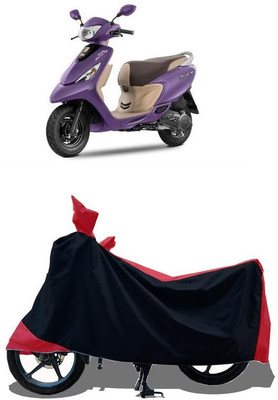 KEDIT Two Wheeler Cover for TVS(Zest, Red)