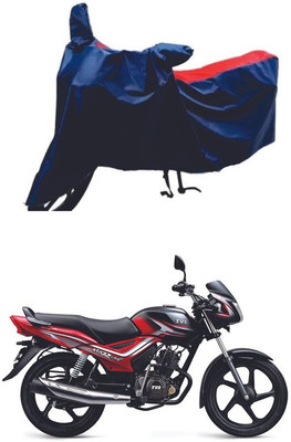 AutoGalaxy Waterproof Two Wheeler Cover for TVS(Star City Plus BS6, Red, Blue)