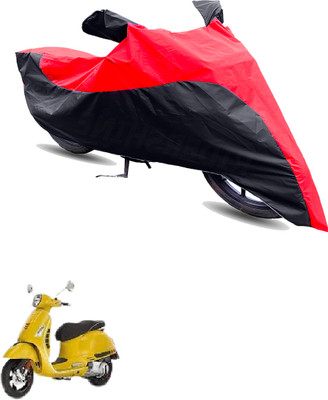 Motodreka Two Wheeler Cover for Piaggio(Piaggio Vespa, Red, Black)