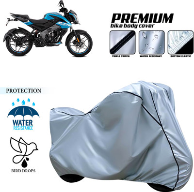 CODOKI Waterproof Two Wheeler Cover for Bajaj(Pulsar NS125, Silver)