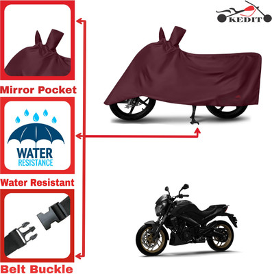 KEDIT Two Wheeler Cover for Bajaj(Dominar 250, Maroon)