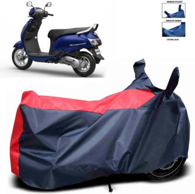 ma collections Waterproof Two Wheeler Cover for Suzuki(Access, Red, Blue)