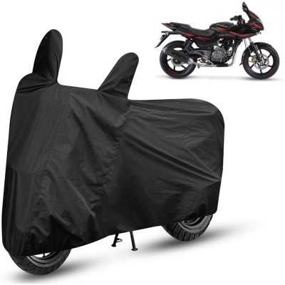 HMS Two Wheeler Cover for Bajaj(Pulsar 220F, Black)