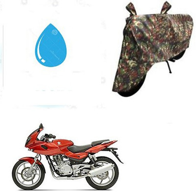 DeepShakshi AUTOMOTIVE Waterproof Two Wheeler Cover for Bajaj(Pulsar 220 DTS-i, Multicolor)