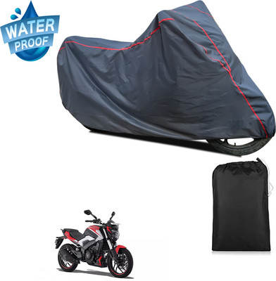 GOSHIV-car and bike accessories Waterproof Two Wheeler Cover for Bajaj(Dominar 250, Grey)