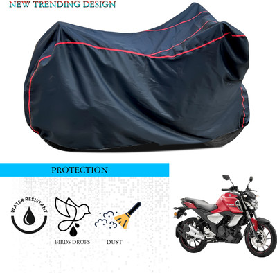 ANTHUB Waterproof Two Wheeler Cover for Yamaha(FZ V3, Black)