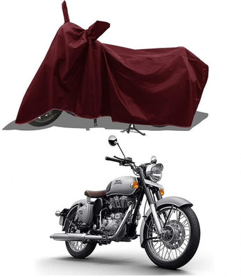 AASHTIK MART Two Wheeler Cover for Royal Enfield(Classic 350, Maroon)