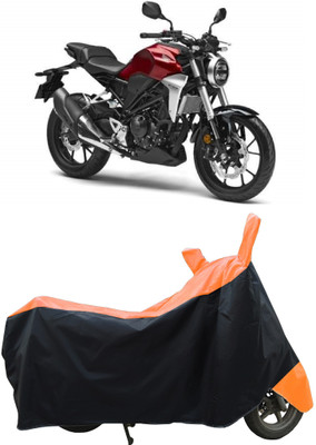 Coxtor Waterproof Two Wheeler Cover for Honda(CB300R, Orange)