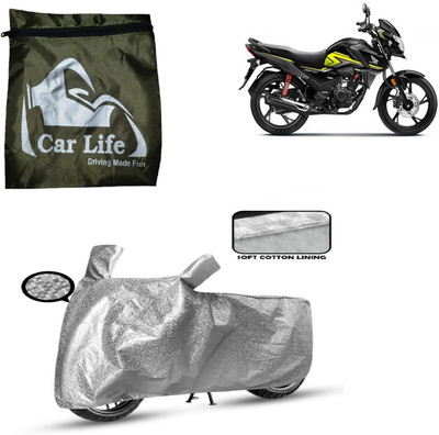Car Life Two Wheeler Cover for Honda(SP 125, Silver)