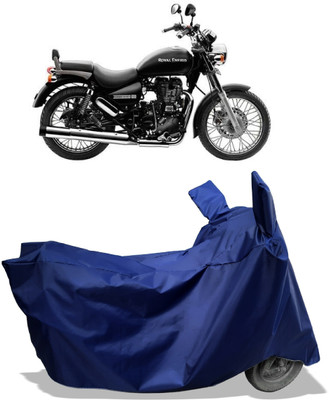 Amexride Two Wheeler Cover for Royal Enfield(Thunderbird 500, Blue)