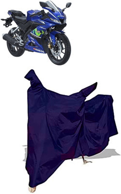 Amexride Two Wheeler Cover for Yamaha(YZF R15 V3 Moto GP Edition BS6, Blue)