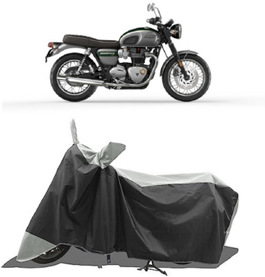 GROFATIK Two Wheeler Cover for Triumph(Bonneville T120 Black, White)