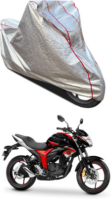 PAGORA Waterproof Two Wheeler Cover for Suzuki(Gixxer Special Edition, Silver)