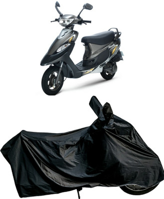 Autofly Waterproof Two Wheeler Cover for TVS(Scooty Pep+, Black)